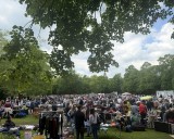 Vor allem der Kinderflohmarkt lockte zahlreiche Familien auf die Wiesen der Promenade.